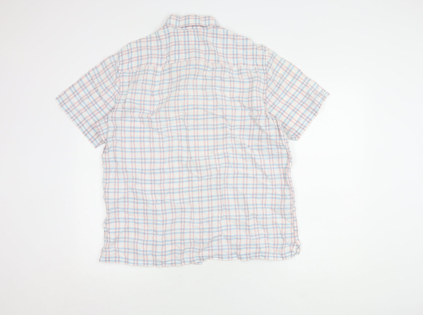 Marks and Spencer Men's Multicoloured Plaid Shirt L