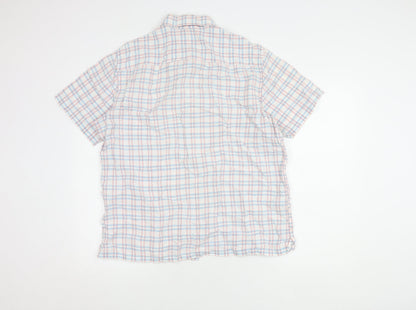 Marks and Spencer Men's Multicoloured Plaid Shirt L
