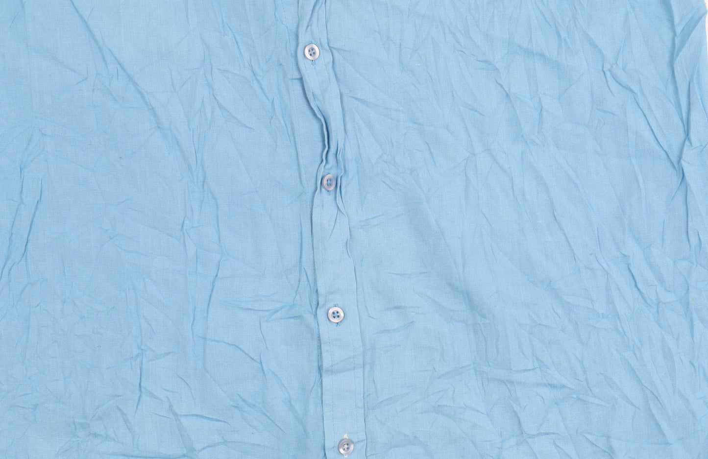 Jacamo Men's Blue XL Long Sleeve Button-Up Shirt