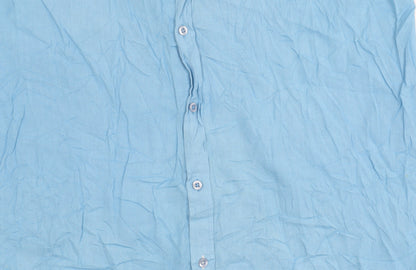 Jacamo Men's Blue XL Long Sleeve Button-Up Shirt