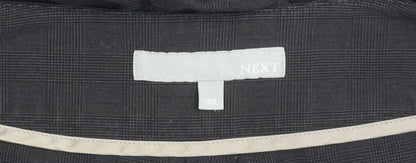 Next Women's Black Check Trousers Size 14 Regular
