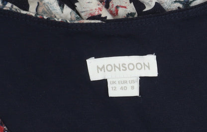 Monsoon Women's Multicoloured Floral Dress Size 12