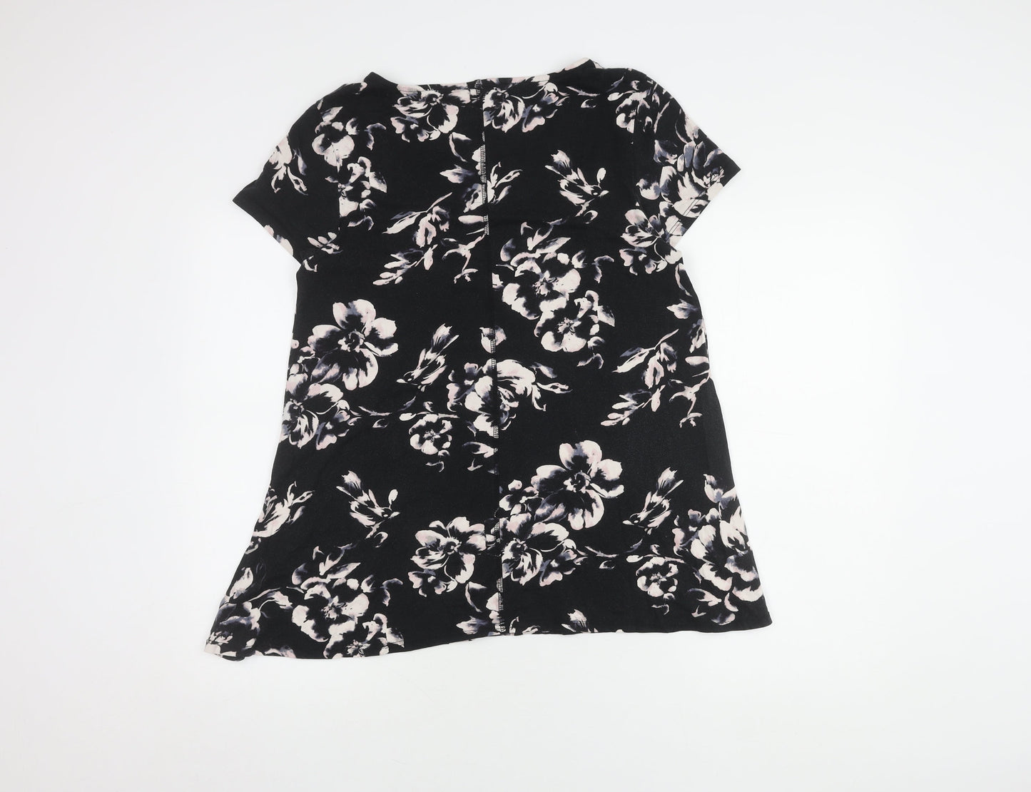 Womens UK Size 16 Marks and Spencer Black Tunic T-Shirt