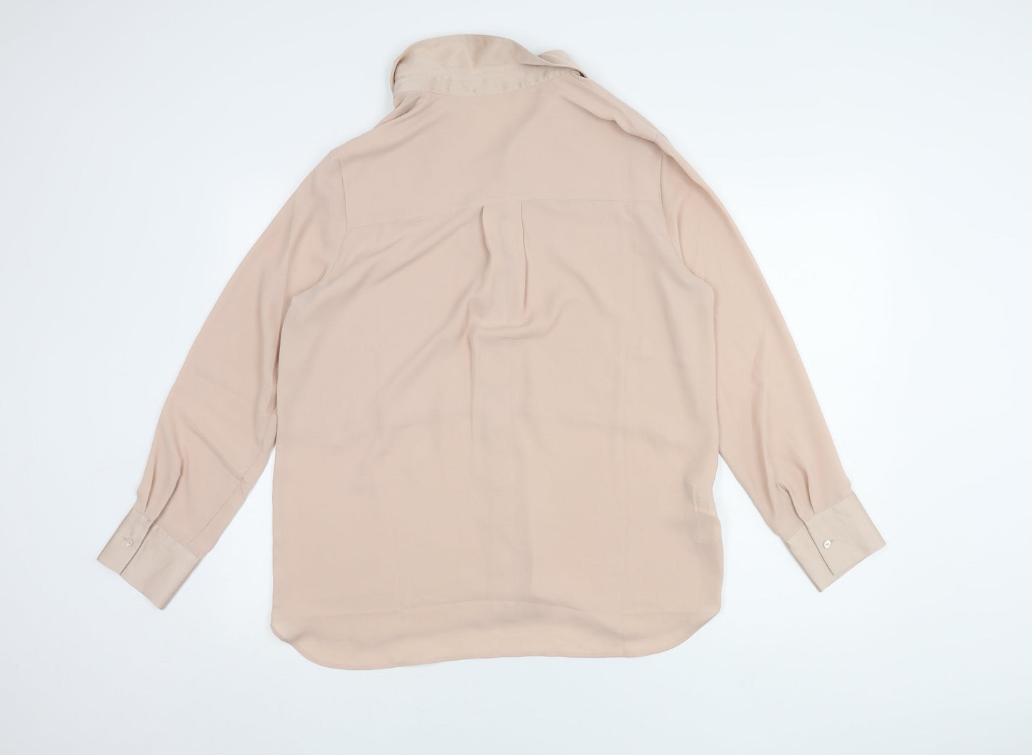 Womens UK Size L MNG Beige Basic Blouse