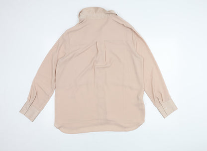 Womens UK Size L MNG Beige Basic Blouse