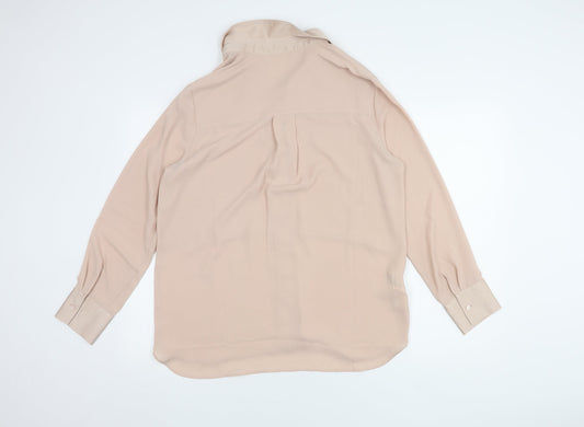 Womens UK Size L MNG Beige Basic Blouse