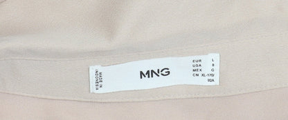 Womens UK Size L MNG Beige Basic Blouse
