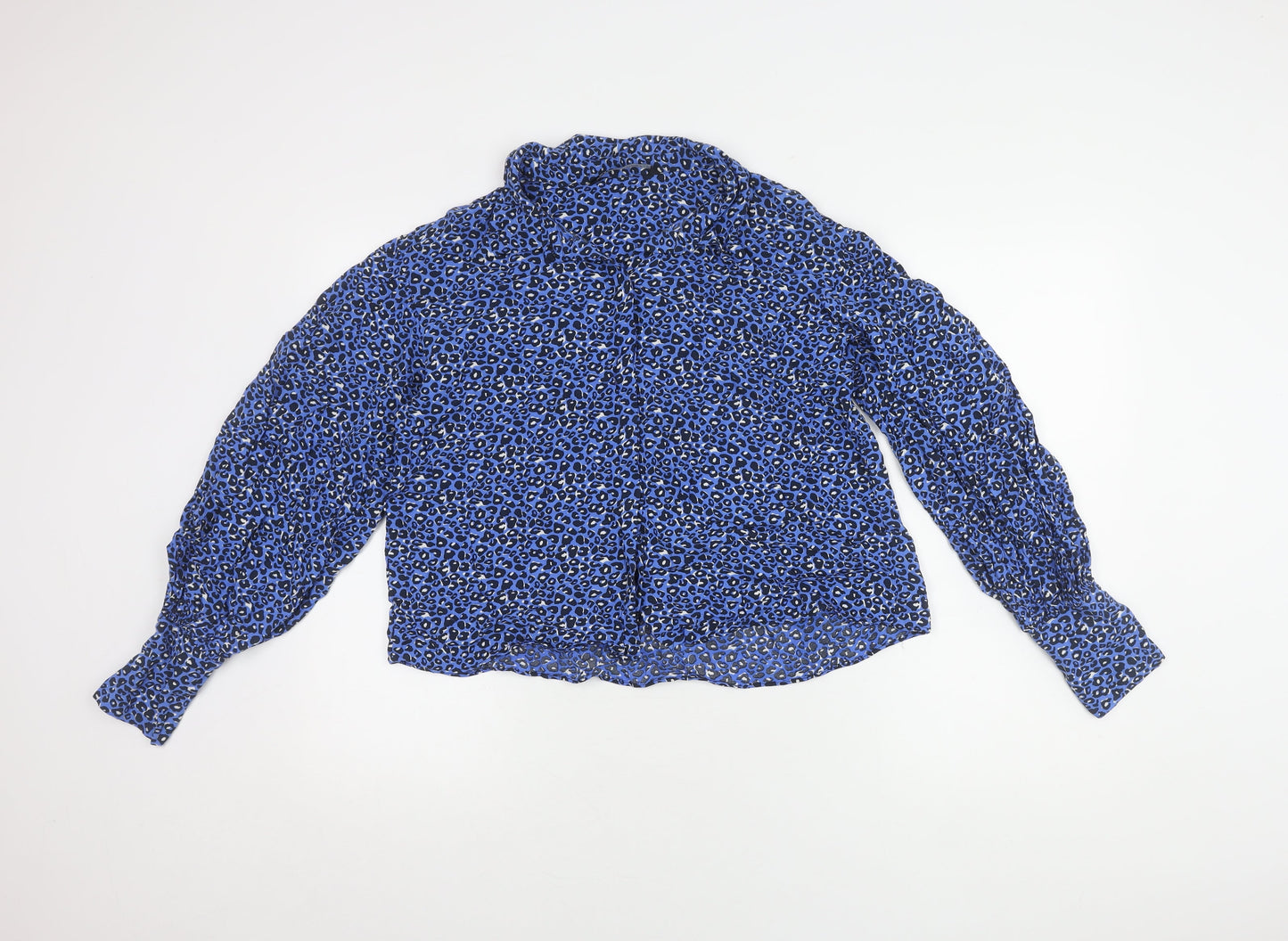 Womens UK Size 12 Zara Multicoloured Basic Blouse