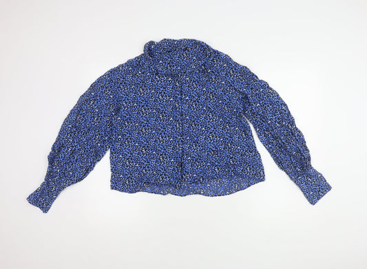 Womens UK Size 12 Zara Multicoloured Basic Blouse