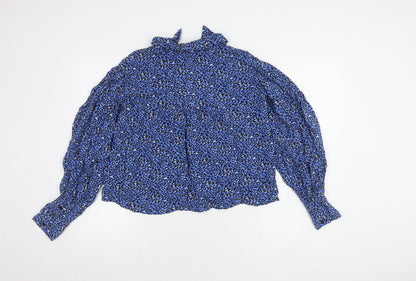 Womens UK Size 12 Zara Multicoloured Basic Blouse