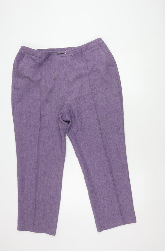 Womens UK Size 20 Honor Millburn   Purple Trousers