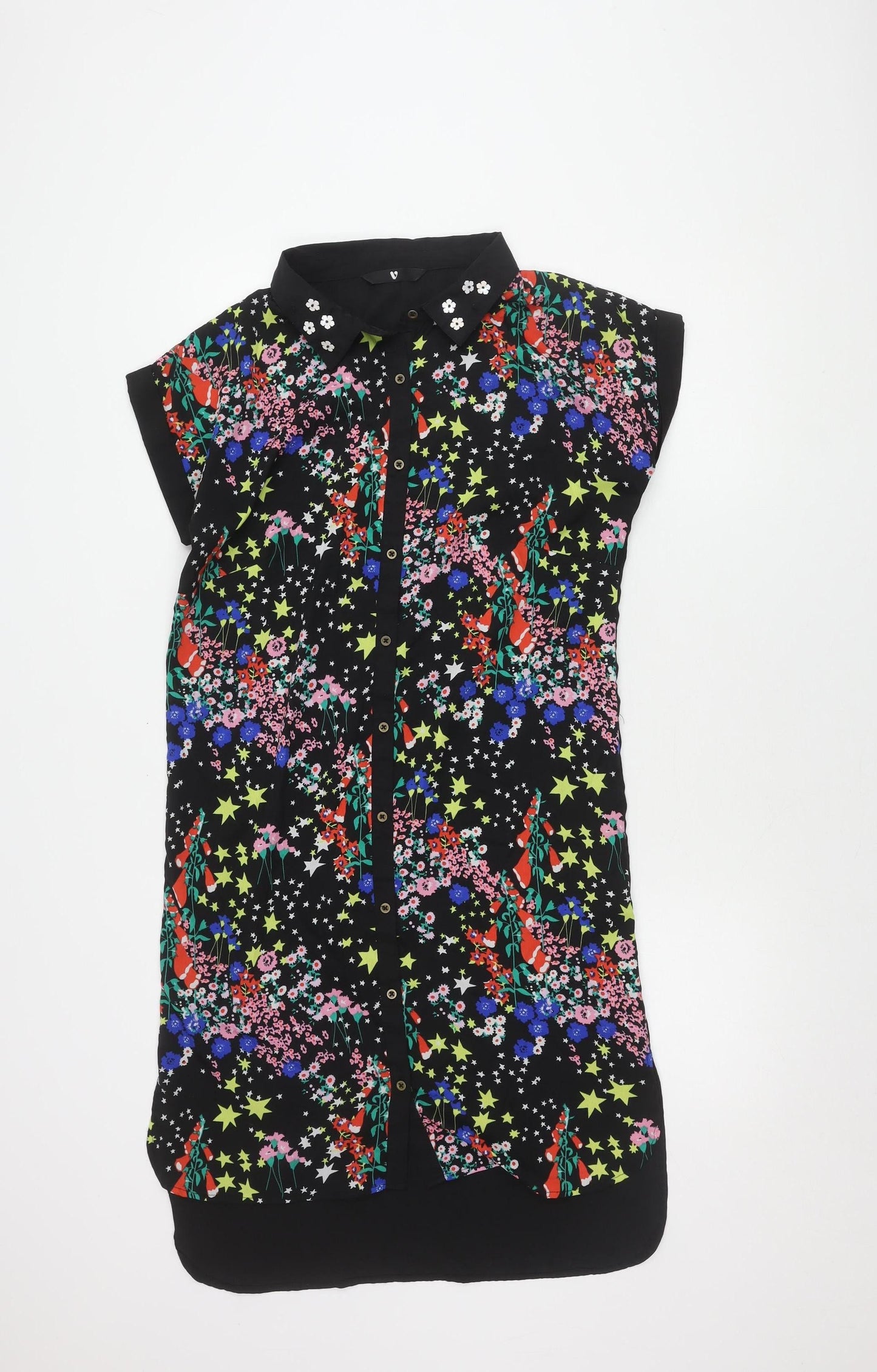 Very Girls' Black Multicoloured Floral Dress Size 15
