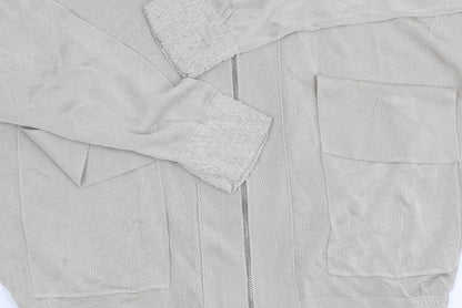 Womens UK Size S Zara Beige Full Zip Jumper