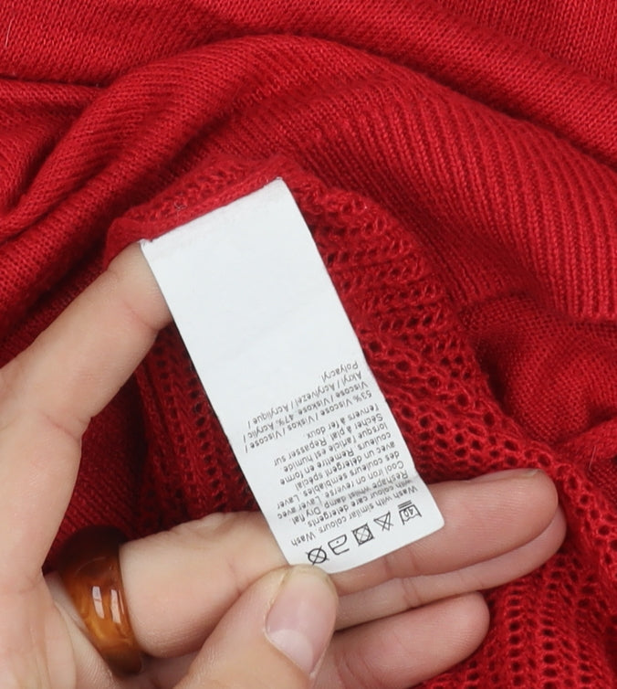 Womens UK Size 12 River Island Red Pullover Jumper