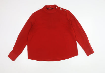Womens UK Size 14 Zara Basic Red Basic