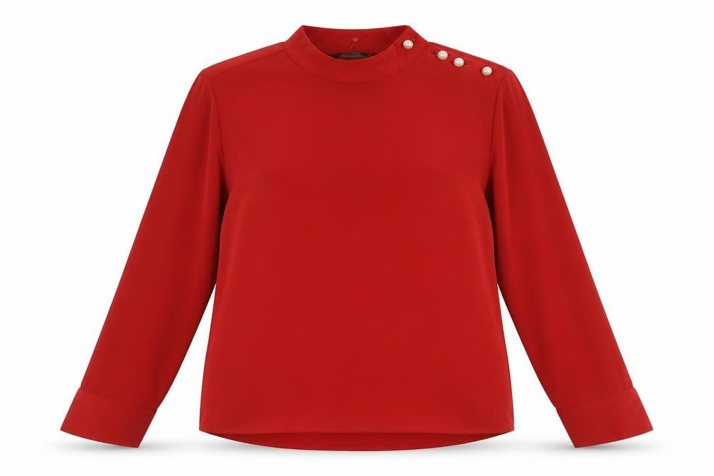 Womens UK Size 14 Zara Basic Red Basic