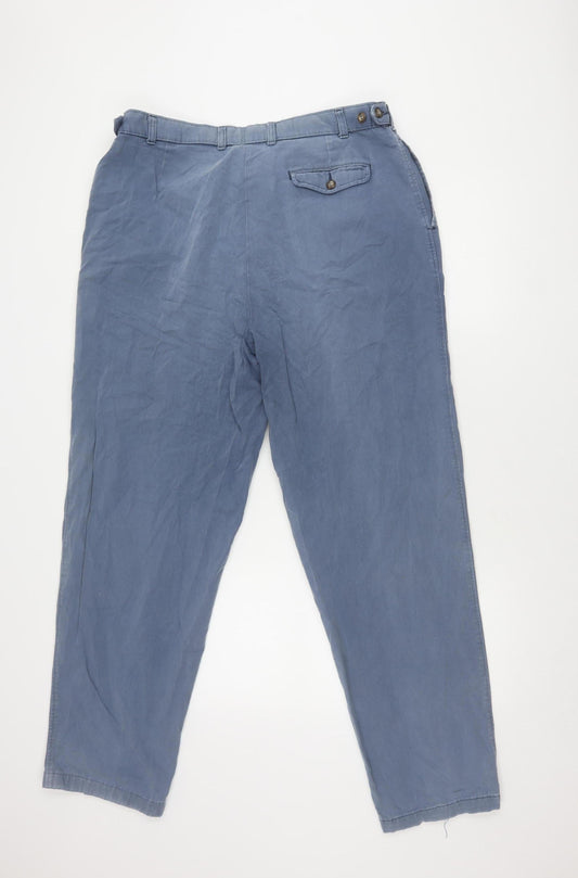 Marks and Spencer Men's Blue Chino Trousers 38