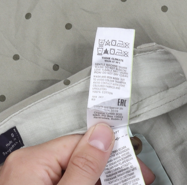 Womens UK Size 6 Marks and Spencer   Beige Trousers