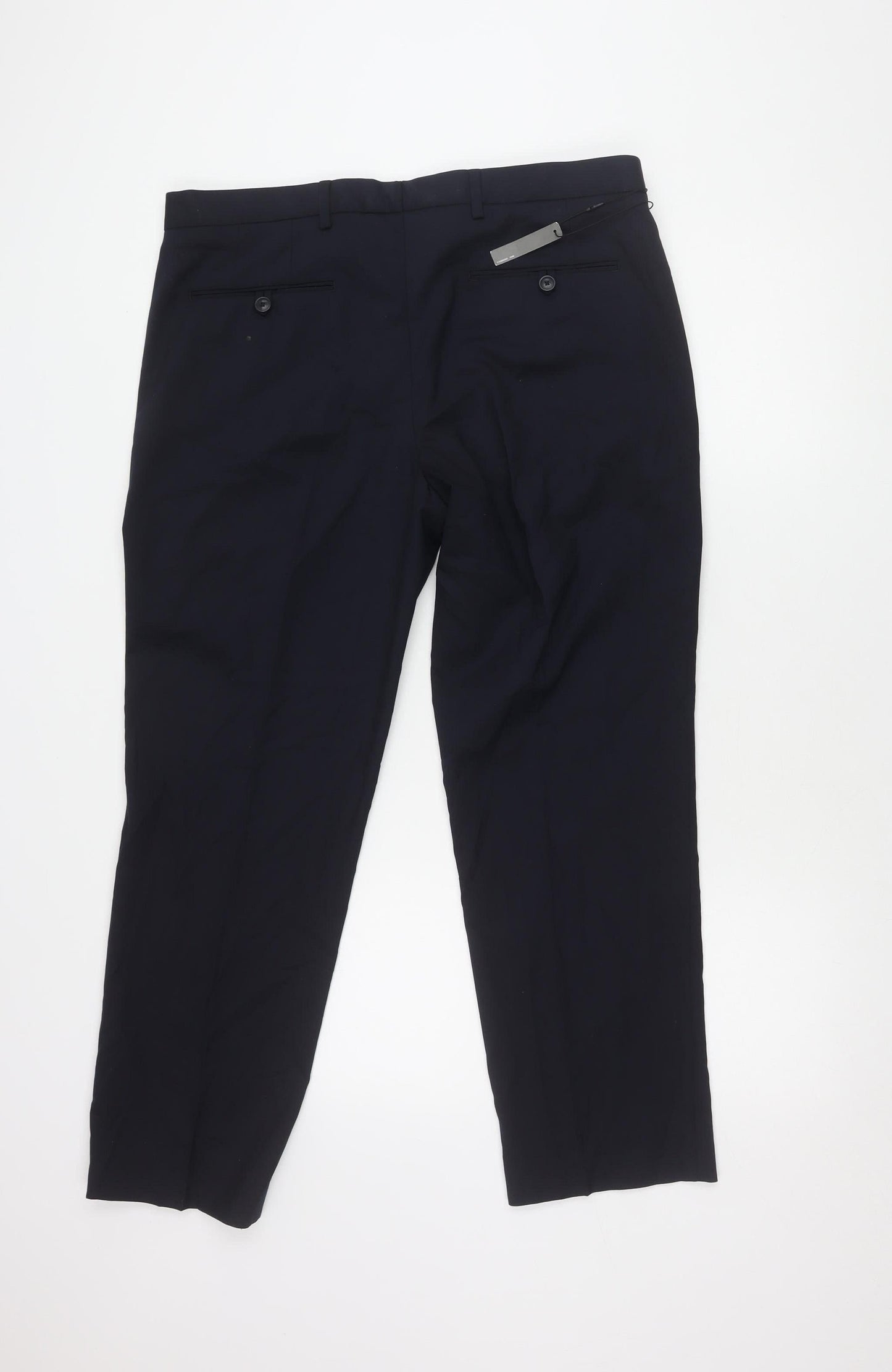 Marks and Spencer Men's Blue Dress Pants 36 Regular