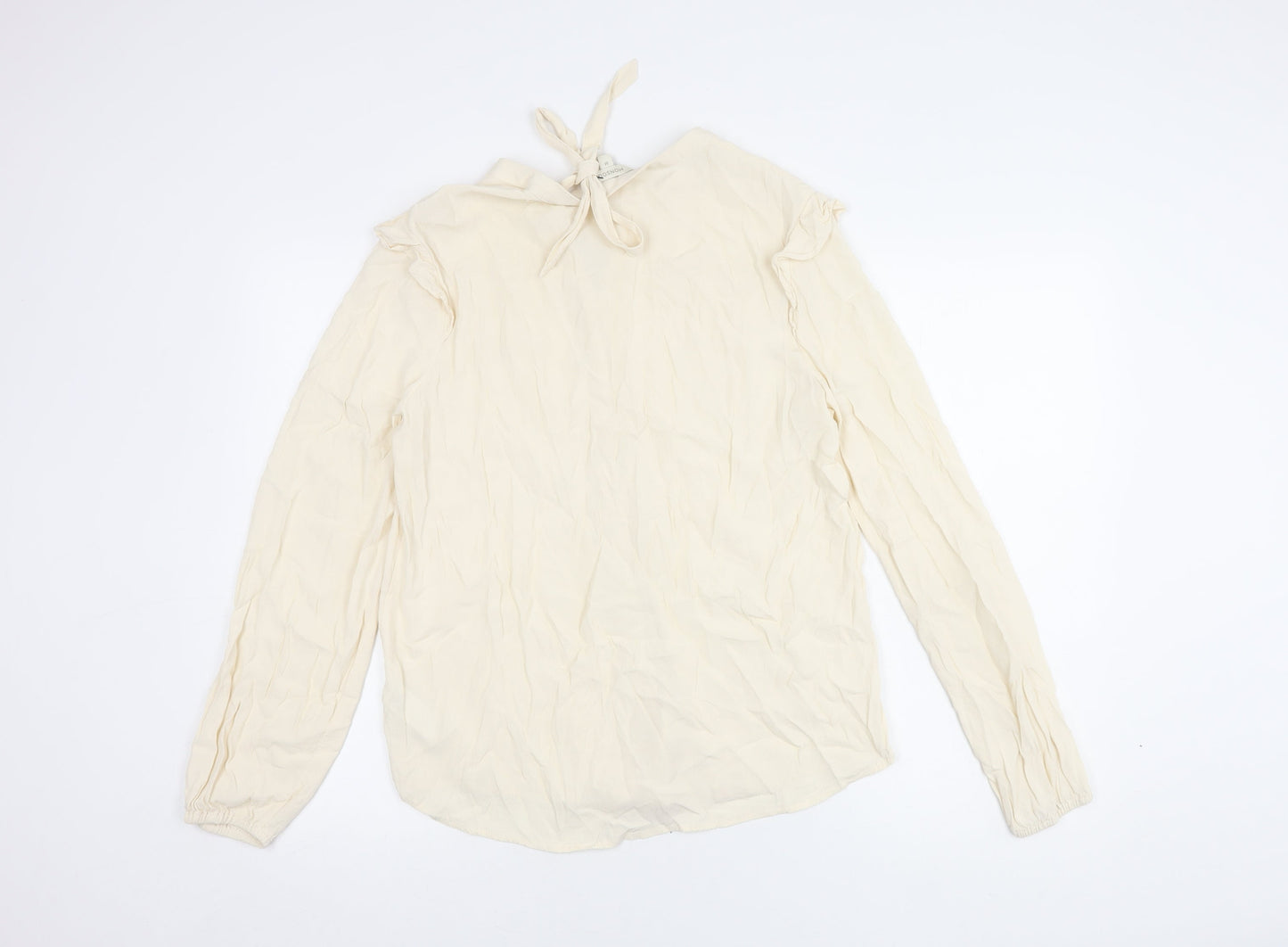 Womens UK Size M Monsoon Ivory Basic Blouse