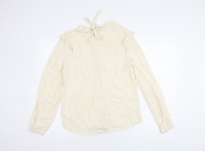 Womens UK Size M Monsoon Ivory Basic Blouse