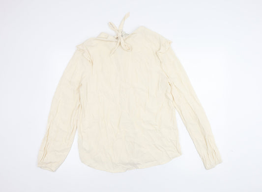 Womens UK Size M Monsoon Ivory Basic Blouse