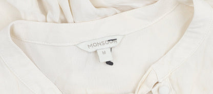 Womens UK Size M Monsoon Ivory Basic Blouse