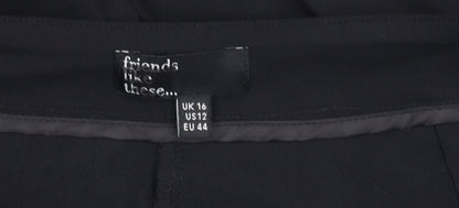 Friends Like These Women's Black Skinny Trousers Size 16