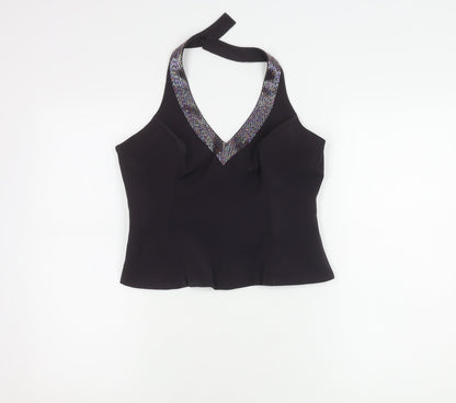 Womens UK Size 12 NEXT Black Camisole Blouse