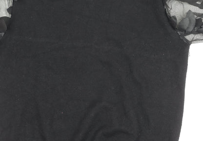 Womens UK Size S QED London Black Pullover Jumper