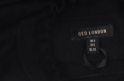 Womens UK Size S QED London Black Pullover Jumper