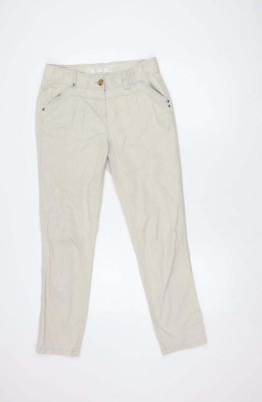 Womens UK Size 8 BHS Regular Fit  Grey Trousers