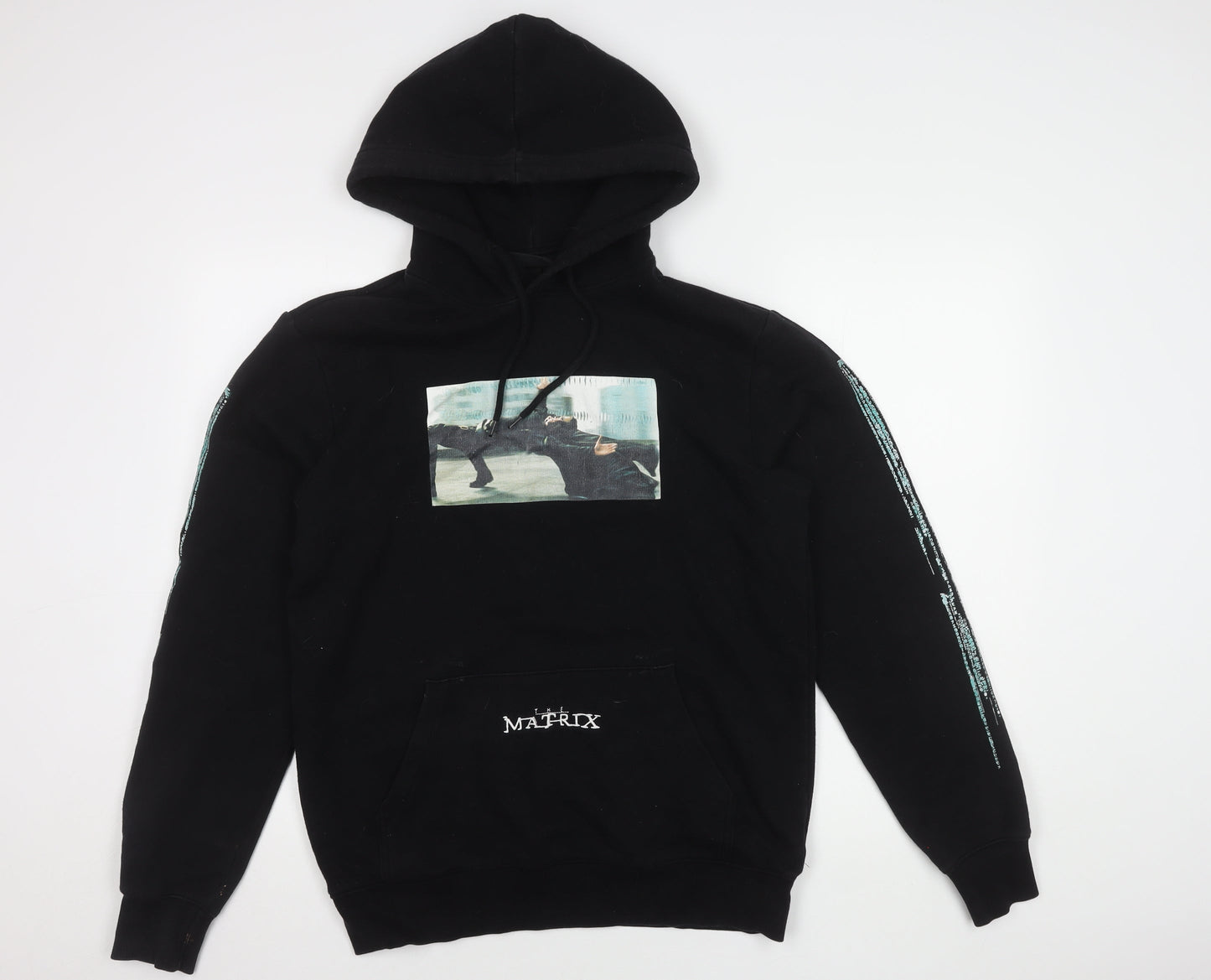 Mens UK Size S H&M Black Pullover Hoodie