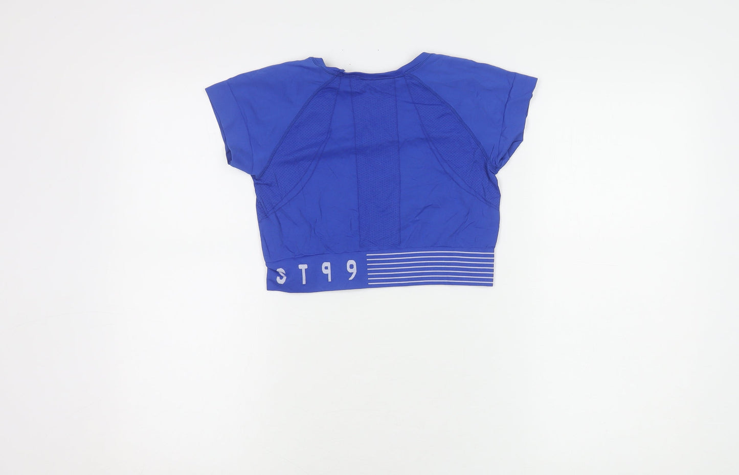 H&M Women's Blue Cropped Sport Top Size 12