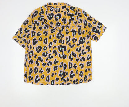 Next Women's Multicoloured Animal Print Pyjama Top Size 14