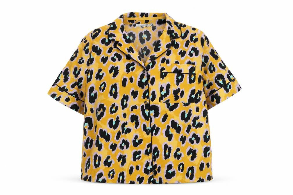 Next Women's Multicoloured Animal Print Pyjama Top Size 14