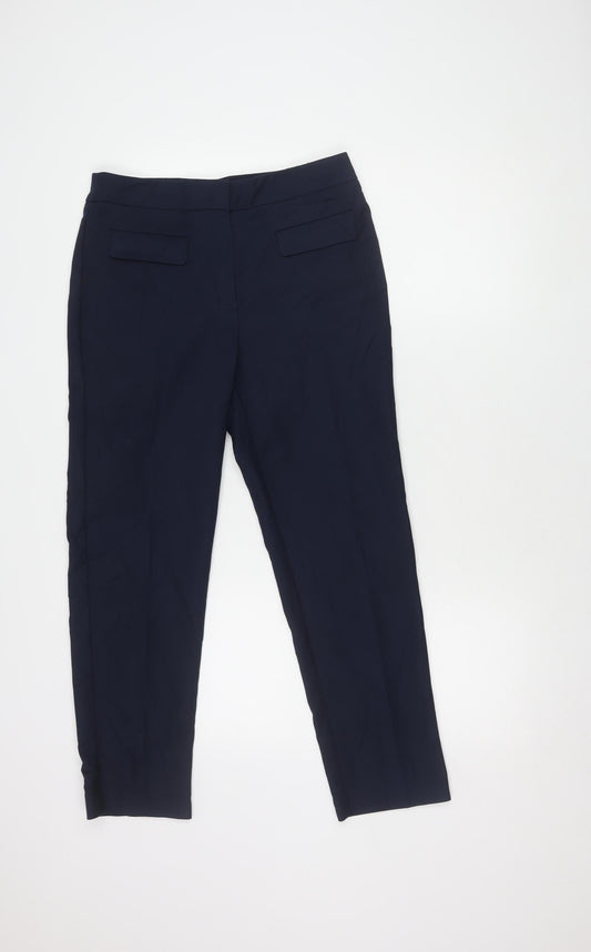 Mango Women's Blue Trousers Size 8