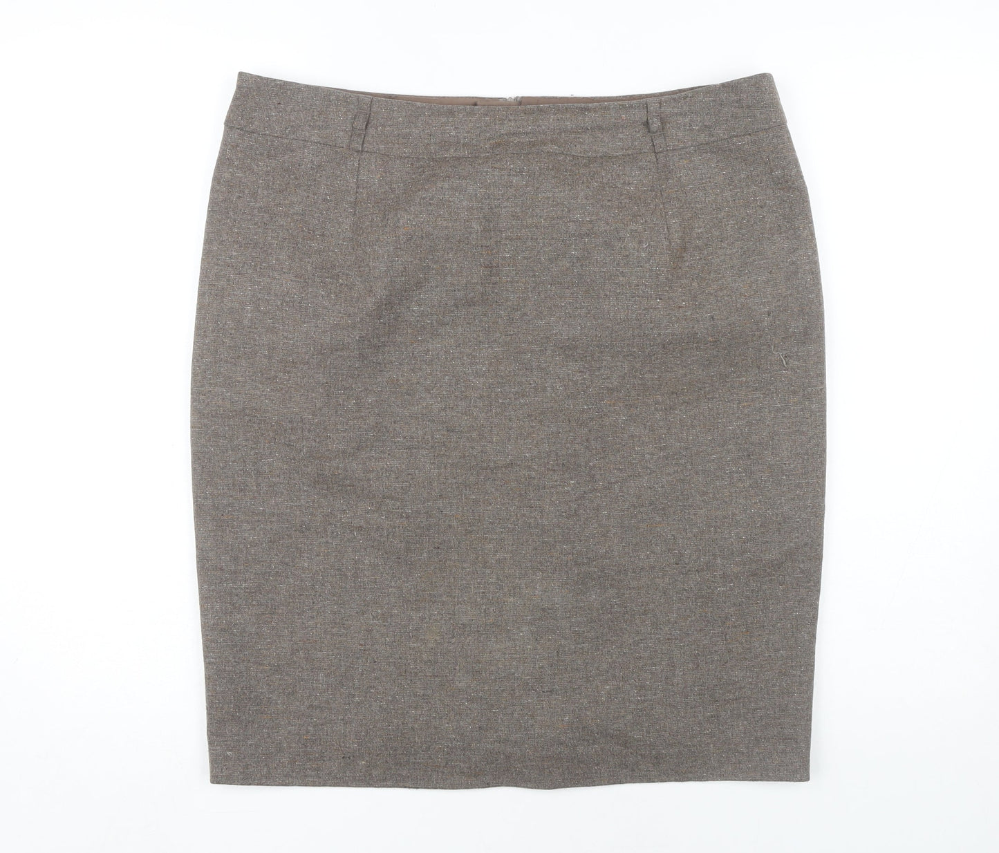 Marks and Spencer Women's Brown Pencil Skirt, Size 16