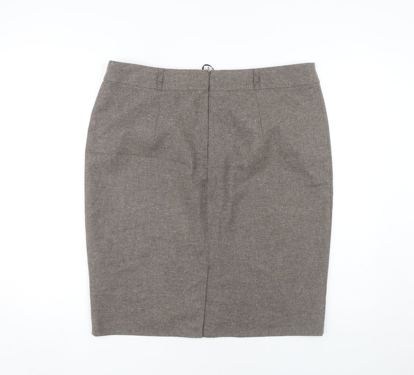 Marks and Spencer Women's Brown Pencil Skirt, Size 16