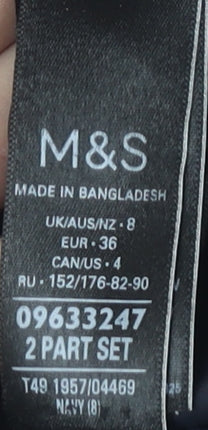 Womens UK Size 8 Marks and Spencer Blue Duffle
