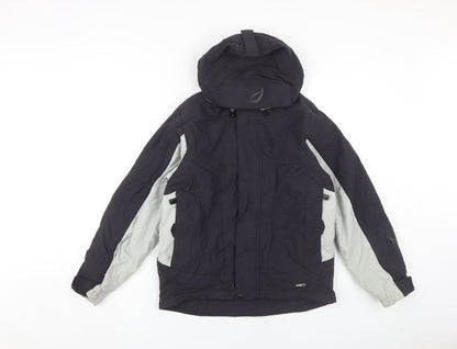 Halti Women's Black Hooded Jacket, Size 12, Winter Casual