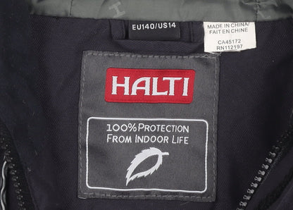 Halti Women's Black Hooded Jacket, Size 12, Winter Casual