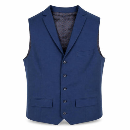 Mens UK Size 42 Sawyers & Hendricks Regular Blue Suit Waistcoat
