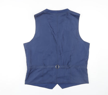 Mens UK Size 42 Sawyers & Hendricks Regular Blue Suit Waistcoat