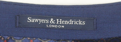 Mens UK Size 42 Sawyers & Hendricks Regular Blue Suit Waistcoat