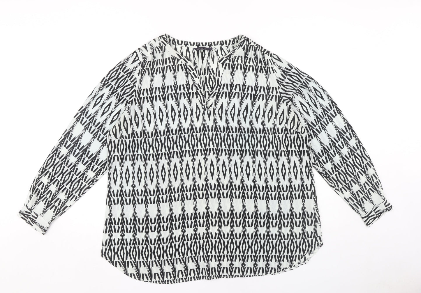 Womens UK Size 18 Marks and Spencer Black Basic Blouse