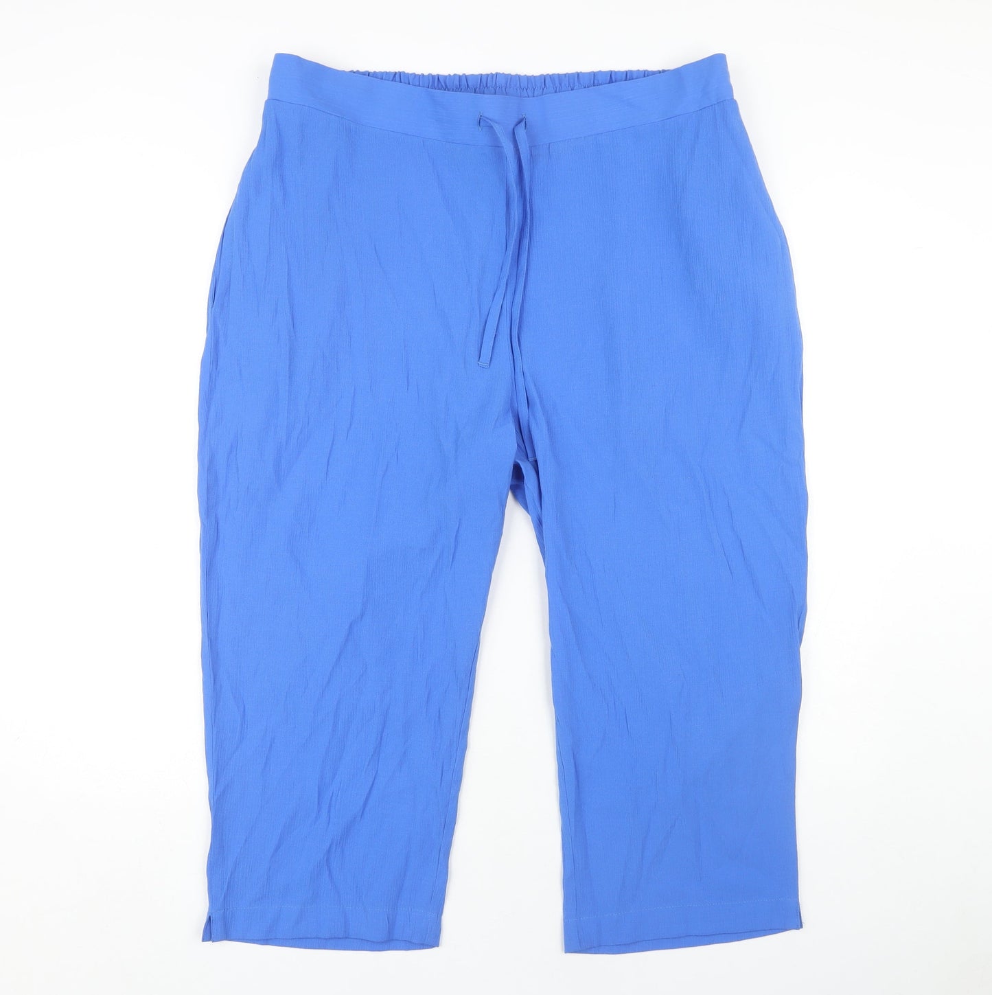 Damart Women's Blue Elastic Waist Trousers UK 22