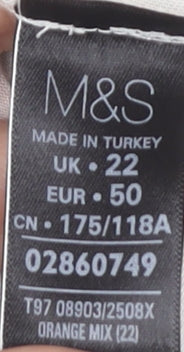 Marks and Spencer Floral Multicoloured Women’s Dress Size 22