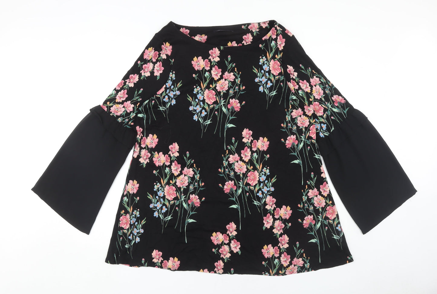 Womens UK Size 18 Marks and Spencer Black Basic Blouse