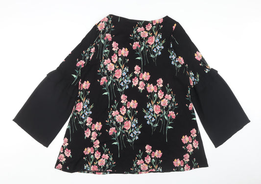 Womens UK Size 18 Marks and Spencer Black Basic Blouse